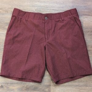 Swiss Tech Golf Outdoor Burgundy Shorts W/ Comfort Waistband & Belt Loops Sze 38